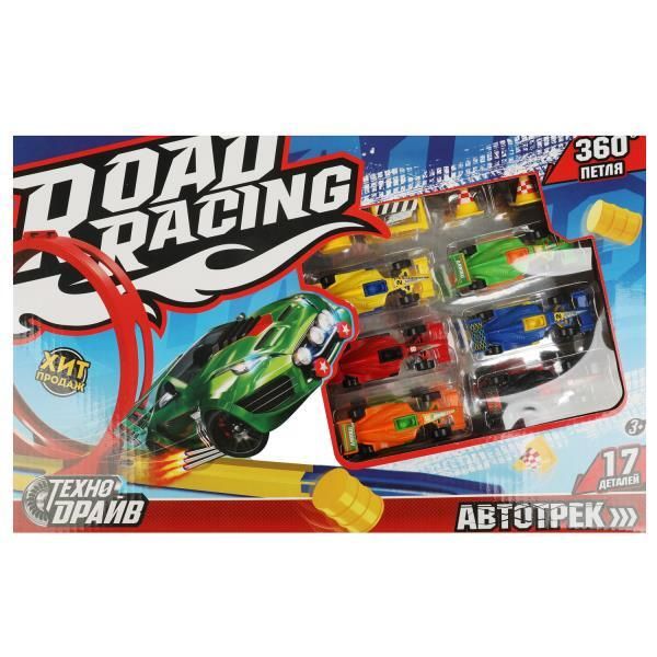 Autotrack loop 360, 6 cars, cor.39*25*4cm TECHNODRAIVE