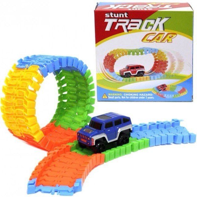 Stunt Track CarУ 56-piece battery-operated track car