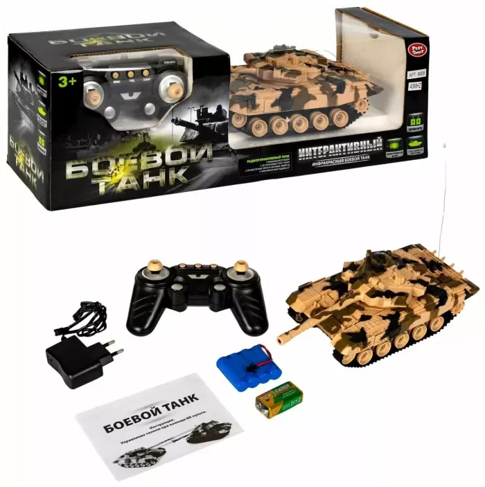 Radio-controlled ТBattle TankУ, Play Smart art. 9808 (color brown)