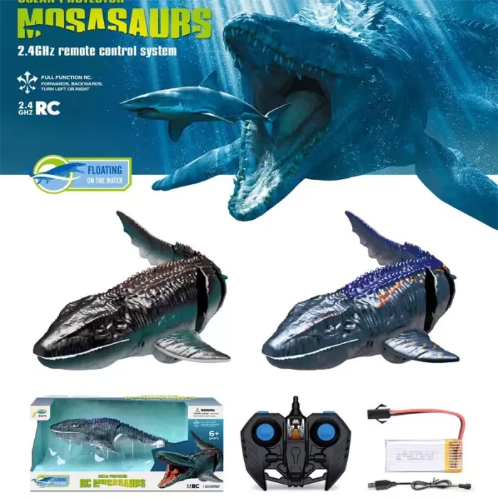 Radio-controlled dinosaur Mosasaurus ( floats in water )