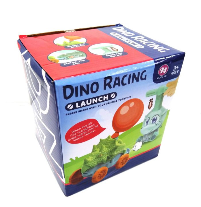 Dino Racing car with triggering mechanism