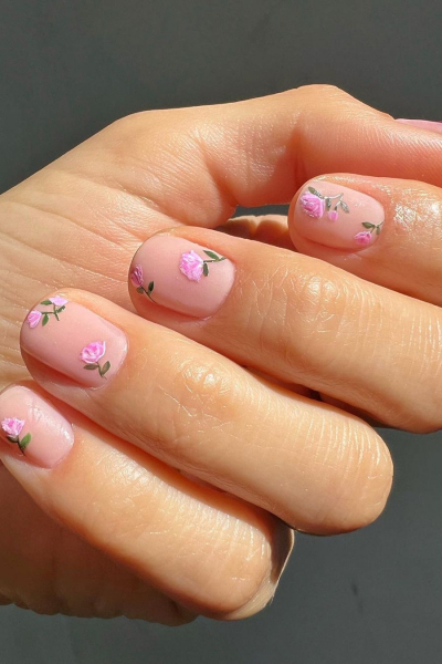 25 Flower Nail Designs To Wear This Spring (And Beyond)